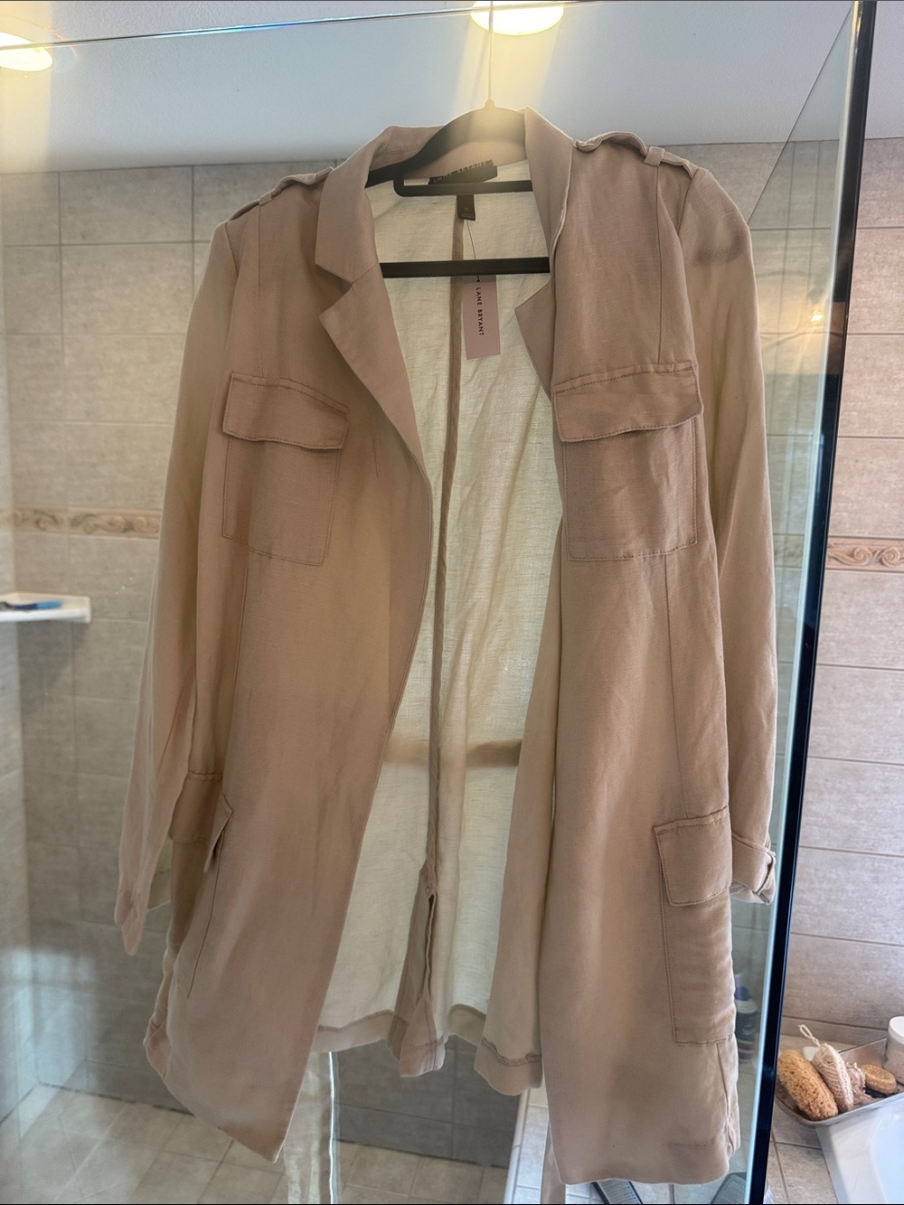Lane Bryant Taupe Lightweight Trench Coat